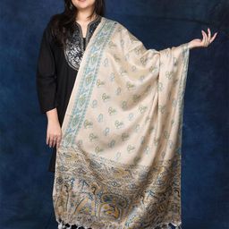 Exotic India Madhubani Art With Printed Wedding Palanquin and Peacocks Dupatta-picture-39