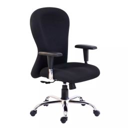HUMAN METHOD Vintage Series Office Chair Ergonomic Mid Back with Adjustable Steel Arms Black, HMVX02-EL01-picture-46
