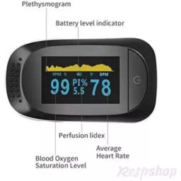 AUDITECH Black Color Fingertip Pulse Oximeter ATPULSE image 2
