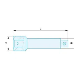 FACOM 12.7 mm (1/2 Inch) Driver Extension Non Sparking Tools 200 mm , S.212SR image 2