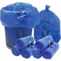 Prakrutik Blue Color Large 24x32 Inche Size Oxo Biodegradable Garbage Bag, 90 Bags-image-8