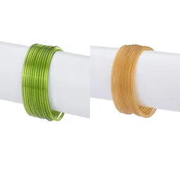 1ST TIME Set Of 24 Green Alloy Bangles-picture-49