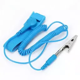 SCHOFIC ESD Antitatic Safe Discharge Wrist Strap Band Blue (Pack of 2)-34