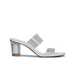 Shezone Block Sandals with Buckles image 5