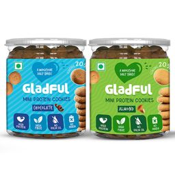 Gladful Protein Almond Chocolate Orange Mini Cookies Pack Of 2 - 150 gm Each-picture-37
