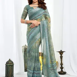 all about you Pure Linen Ready to Wear Saree-image-58