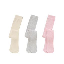 mothercare Infants Girls Pack Of 3 Cable-Knit Tights-image-15