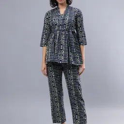 CORDSET Printed Pure Cotton Tunic & Trousers Co-Ords-picture-17