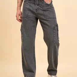 STUDIO NEXX Men Baggy Mid-Rise Heavy Fade Jeans-image-93