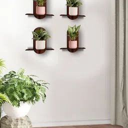 OLIVE TREE 4 Pieces Planter Stand Wall Shelves-16