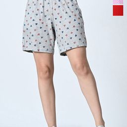 BAESD Women Printed High-Rise Shorts-image-45