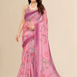 Moda Rapido Floral Zari Saree-image-91