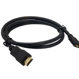 Mini HDMI To HDMI Cable 1 Meter Round High-Quality Copper-Clad Steel Black-53