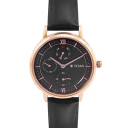 Titan Women Leather Straps Multi Function Analogue Watch NR2652WL01-image-28
