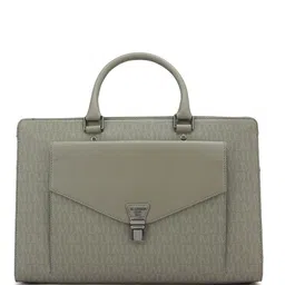 Da Milano Men Textured Leather Laptop Bag-14