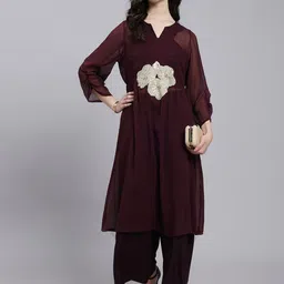 WoowZerZ Embroidered Tunic & Trousers Co-Ords-image-57