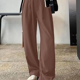 Next One Women Smart Loose Fit High-Rise Easy Wash Pleated Trousers-picture-40