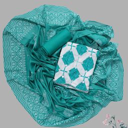 SALWAR STUDIO Embroidered Pure Cotton Unstitched Dress Material-picture-14