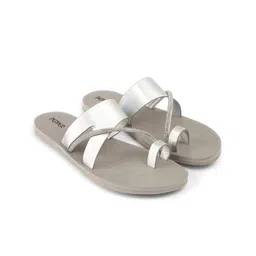 PEPPER Women Solid Leather Casual Open Toe Flats with Western - Embellished-image-82