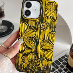 Luxury Kase Floral Printed iPhone 12 Back Case Mobile Accessories-image-74