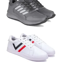 DRACKFOOT Men Non-Marking Running Sports Shoes-image-74