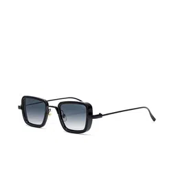 AUGEN Unisex Grey Lens & Black Square Sunglasses with-17