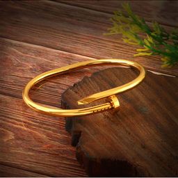Jewels Galaxy Gold-Plated Stainless Steel Cuff Bracelet-image-32