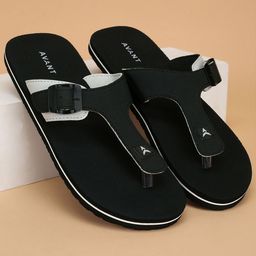 AVANT Men Fusion Grip Thong Flip Flops- Black/White-image-31