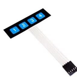DC 12V 1×4 Key Matrix Membrane Switch Keypad-9