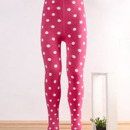 Mustang Footed Tights Polka Dot Design - Fuchsia-picture-13