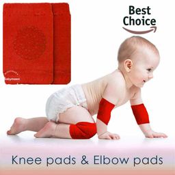 BabyMoon Anti Slip Stretchable Knee Cap Or Elbow Safety Protector - Red-picture-14
