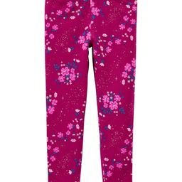 Carter's Full length Floral Leggings - Maroon-image-58