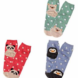 Elementary Anti Microbial Ankle Length Organic Cotton Socks Pack of 3 - Multicolor-image-89