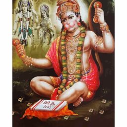 WENS Lord Hanuman Theme Self Adhesive Wall Poster - Multicolor-picture-17