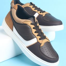 Pine Kids Slip On Casual Shoes Color Block - Brown-image-51