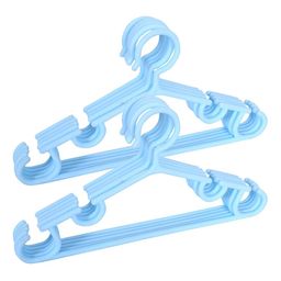 Kuber Industries 10-Pcs Sky Blue Mizano Kids Clothes Hangers-10