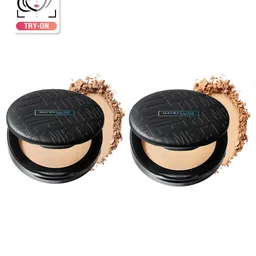 Maybelline New York 2-Pc Fit Me Matte+Poreless Compact - Warm Nude 128 & Neutral Beige 220-9