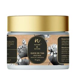NATURE4NATURE Quick De Tan Manjistha & Waterlily Face Pack - 75gm-10
