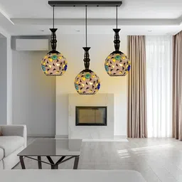 KINIS Modern and Unique Style White & Yellow Quirky Ceiling Lamp-7