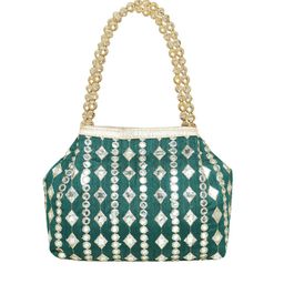 Wenz Embroidered Potli Clutch-image-8