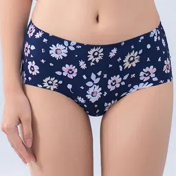 LULU & SKY Floral Printed Mid-Rise Bikini Briefs 99064-BLUE-image-68