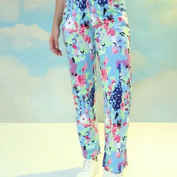 TANDUL Women Floral Printed Original Trousers-image-94