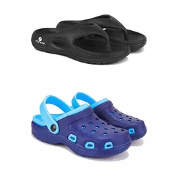PENNEN Men Set Of 2 Thong Flip-Flops & Clogs-17