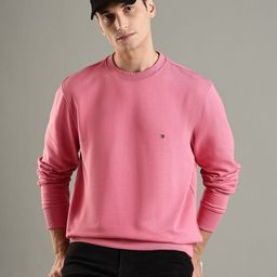 Tommy Hilfiger Men Solid Regular Fit Cotton Sweatshirt-picture-8