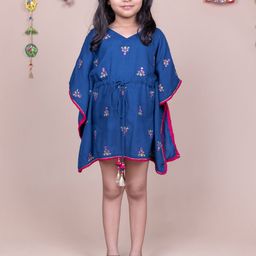 HERE&NOW Print Kimono Sleeve A-Line Dress-image-55