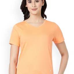 BLOSSOM Women Short Sleeve Cotton Lounge T-Shirts-image-91