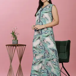 9shines Label Printed Maxi Nightdress-picture-9