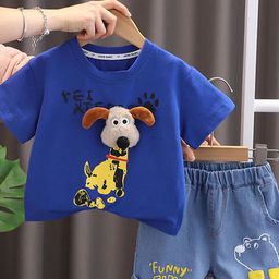 Bold N Elegant Unisex Kids T-shirt with Shorts-image-8