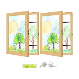 Art Street Beige Kids 2 Pieces Photo Frame For Picture Frames Wall Art 10x12 Inch-image-2