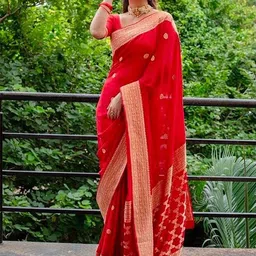 AMRUTKALA SAREES Woven Design Zari Saree-image-68